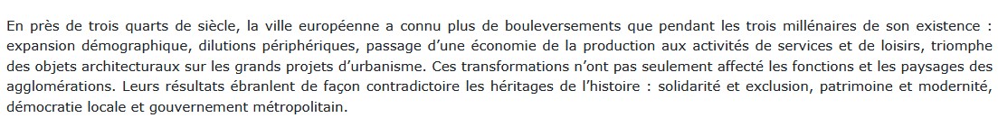 La ville contemporaine après 1945, Guy Burgel
