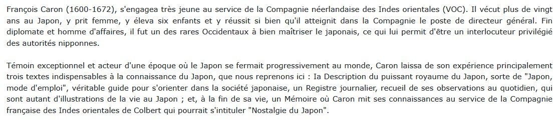 Le puissant royaume du Japon 1636, François Caron