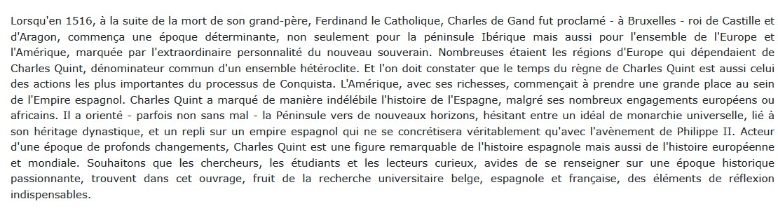 L'empire de Charles Quint (1516-1556), Jean-Pierre Sanchez