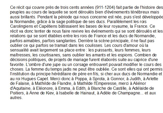 Les Ducs de Normandie et les rois de France