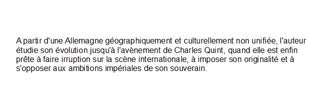 Les Origines médiévales de l'Allemagne moderne , Francis Rapp