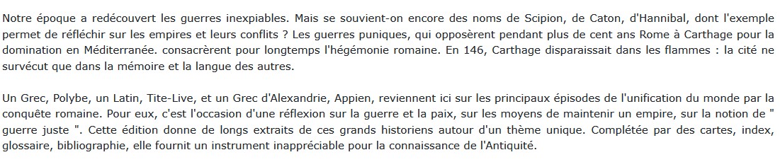 Les guerres Puniques,  Claudia Moatti 