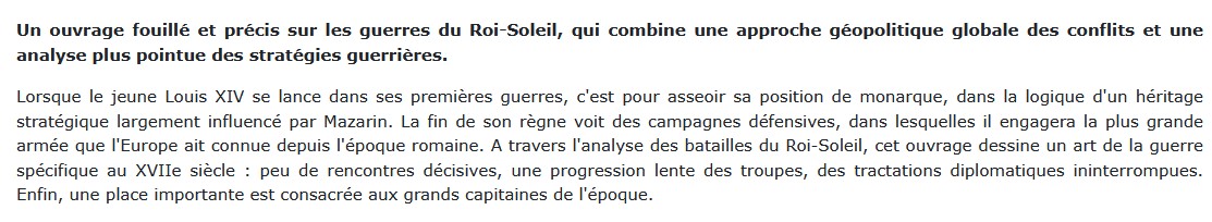 Les guerres de Louis XIV John A. Lynn
