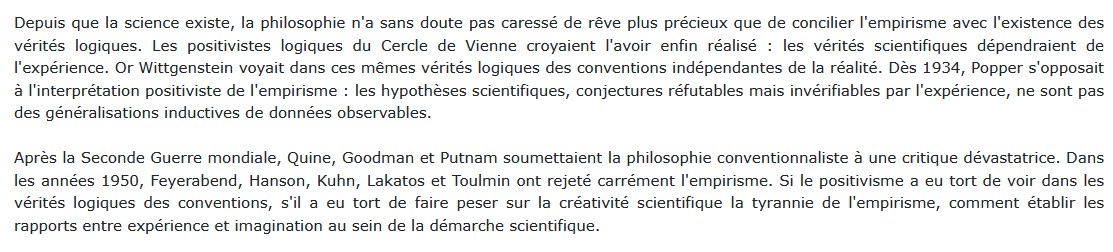 L'héritage du positivisme logique de 1950 à nos jours