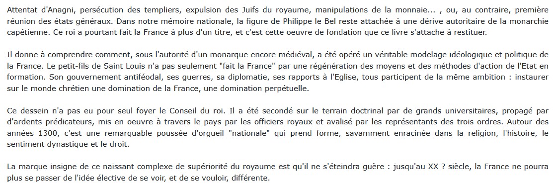Philippe Le Bel - La puissance et la grandeur, Jacques Krynen 