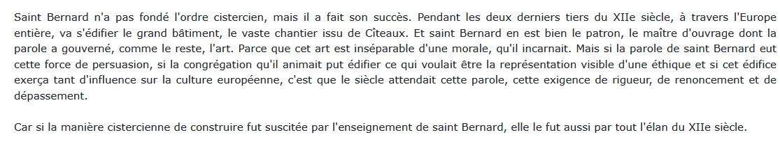 Saint Bernard - L'art cistercien, Georges Du