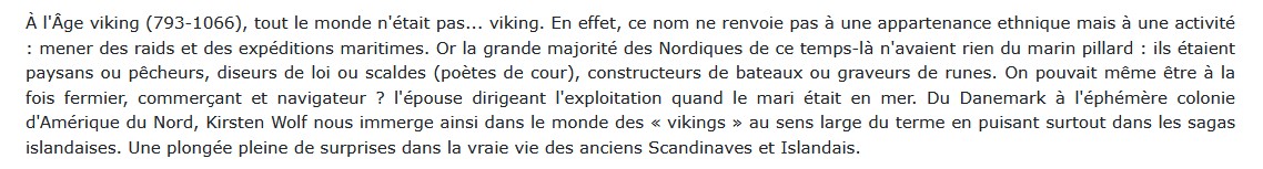 24 heures chez les Vikings, Kirsten Wolf 