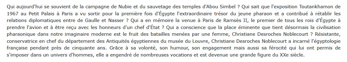 Christiane Desroches Noblecourt