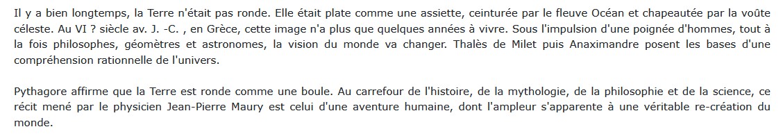 Comment la Terre devint ronde, Jean-Pierre Maury 