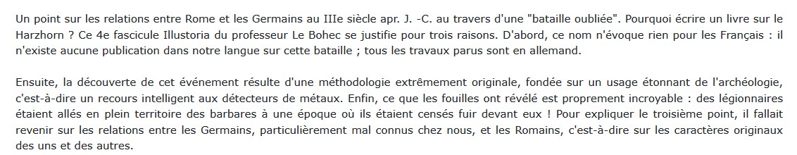 Germains et Romains au IIIe siècle - Le Harzhorn