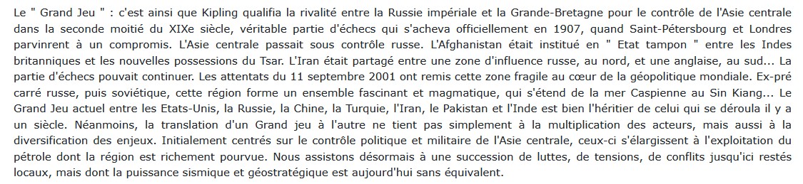 Guerres en Asie Centrale, Boris Eisenbaum