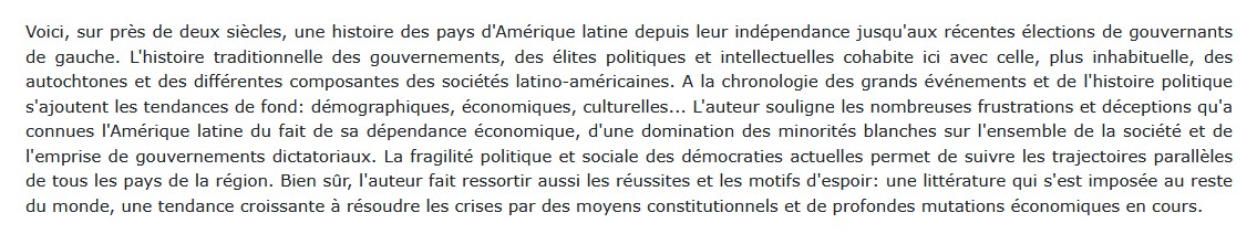 Histoire de l'Amérique latine et des Caraïbes - De 1825 à nos jours, José Del Pozo 