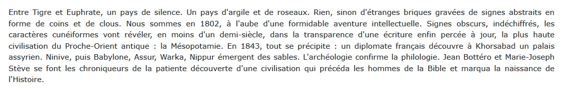 Il était une fois la Mésopotamie, Marie-Joseph Stèv