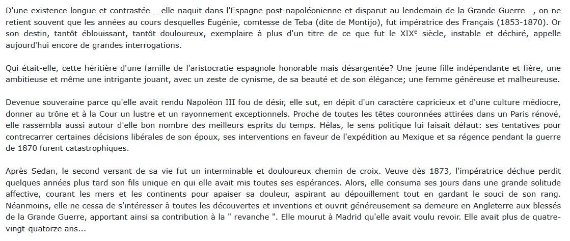 L'Impératrice Eugénie, Jean Autin