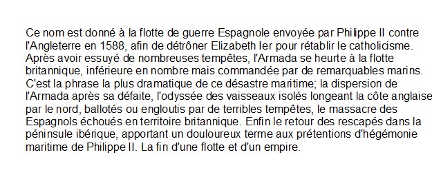 L'Invincible Armada, Lewis