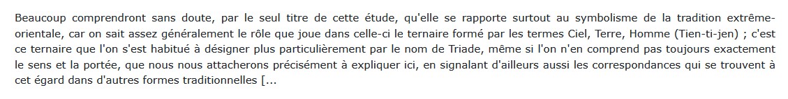 La Grande Triade, René Guénon