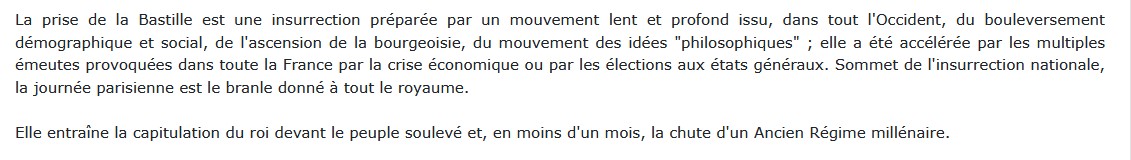 La Prise de la Bastille :14 juillet 1789, Jacques Godechot 