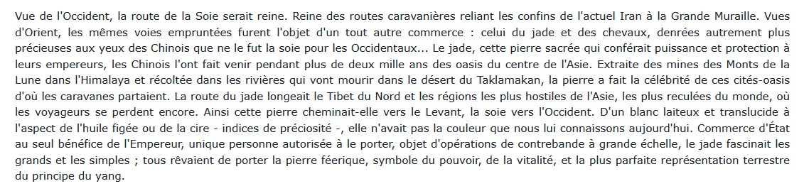 La Route du jade, Thierry Zarcone