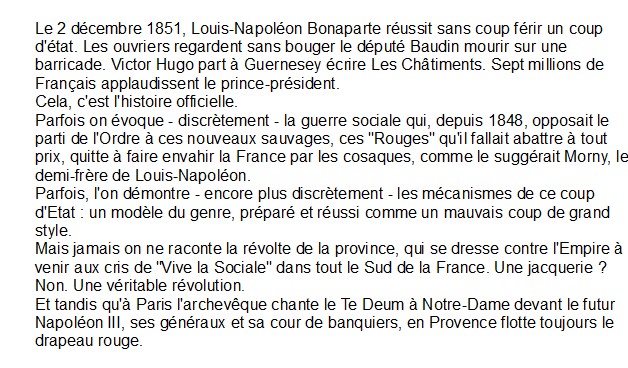 Le Coup d'État du 2 décembre 1851 Luc Willette