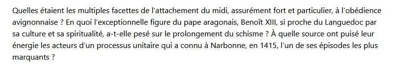 Le Midi Et Le Grand Schisme
