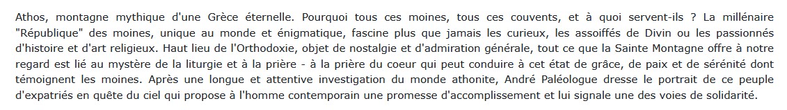Le Mont Athos, André Paléologue 