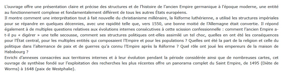 Le Saint Empire romain germanique