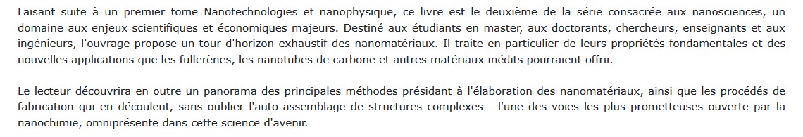 Les nanosciences - Tome 2 Philippe Houdy