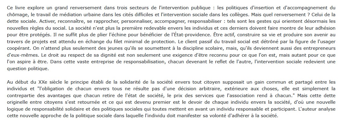 Les nouvelles règles du social, Isabelle Astier 