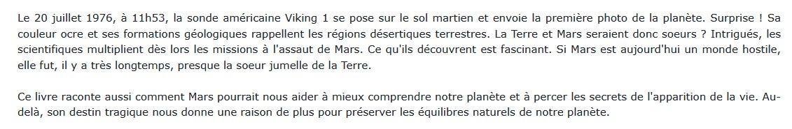 Mars Terre - Destins croisés, Philippe Henarejos 