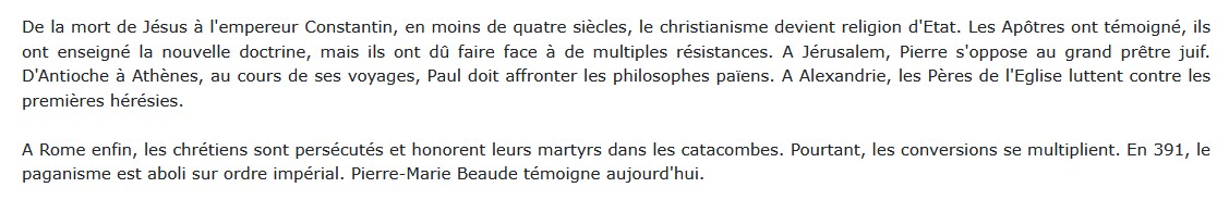 Premiers Chrétiens, premiers martyrs,  Pierre-Marie Beaude 