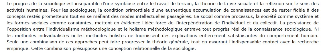 Quel avenir pour la théorie sociologique Jacques Coenen-Huther