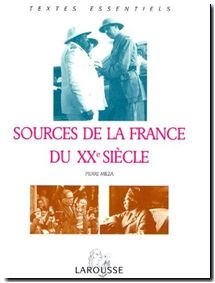 Sources de la France du XXe siècle - De 1918 à nos jours