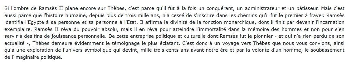 Thèbes : 1250 av. J.-C. , Rose-Marie Jouret 