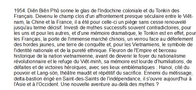 Tonkin : 1873-1954,  Philippe Franchini 