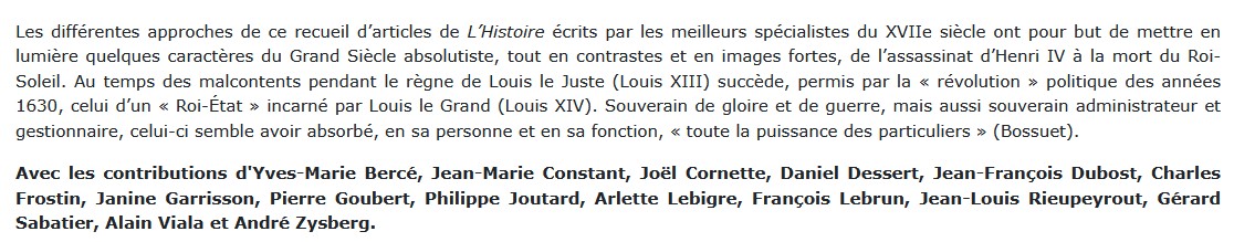 La France de la monarchie absolue