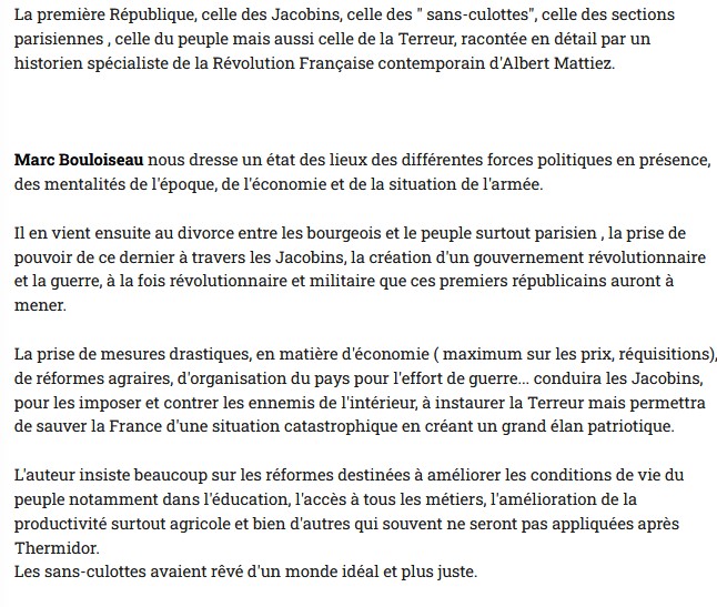 La République jacobine Marc Bouloiseau