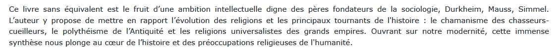 La naissance des religions Yves Lambert