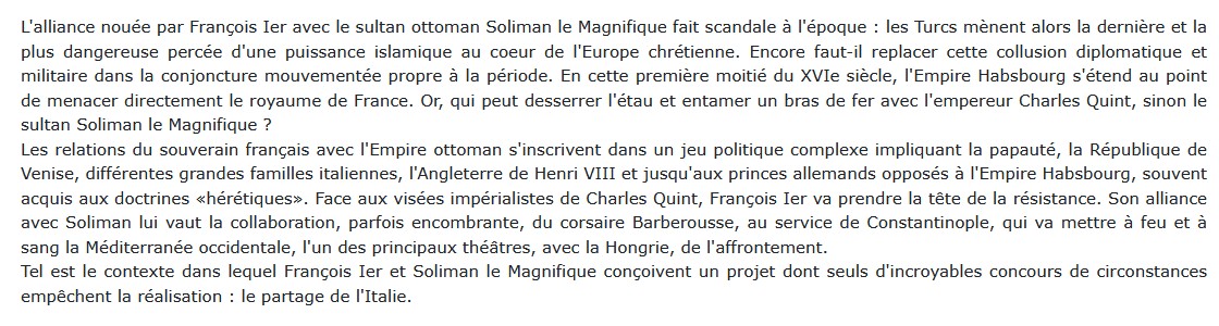 L'alliance impie (1529-1547)