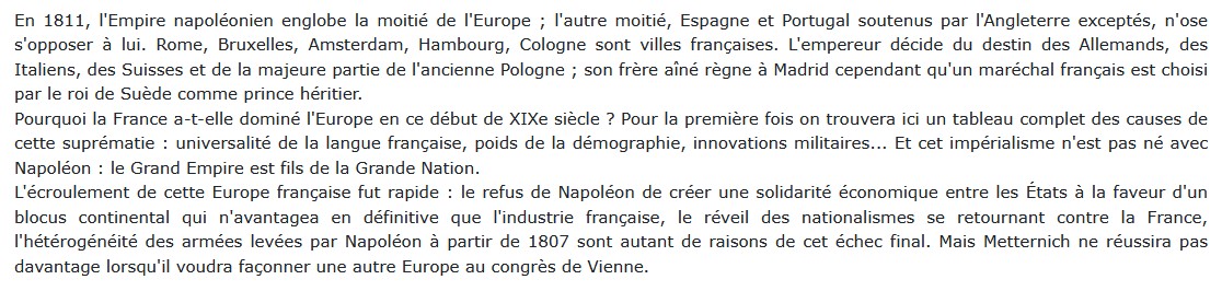 Le Grand Empire Jean Tulard