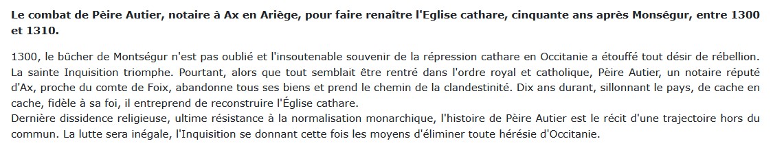 Le dernier des cathares