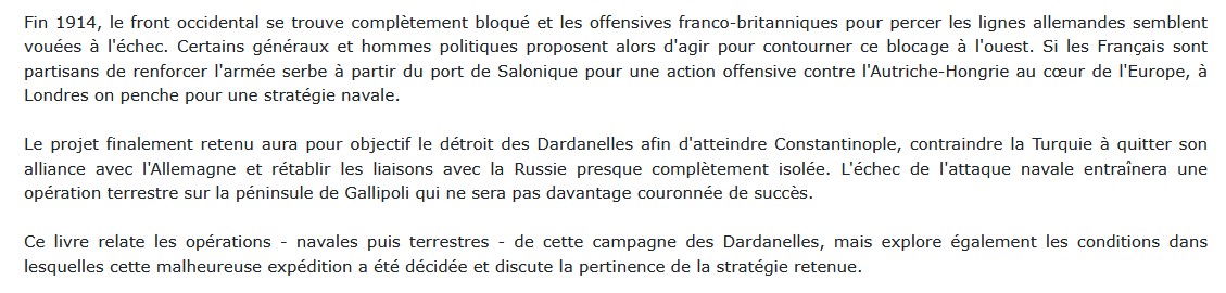 Les Dardanelles 1915, Pierre Rigoux