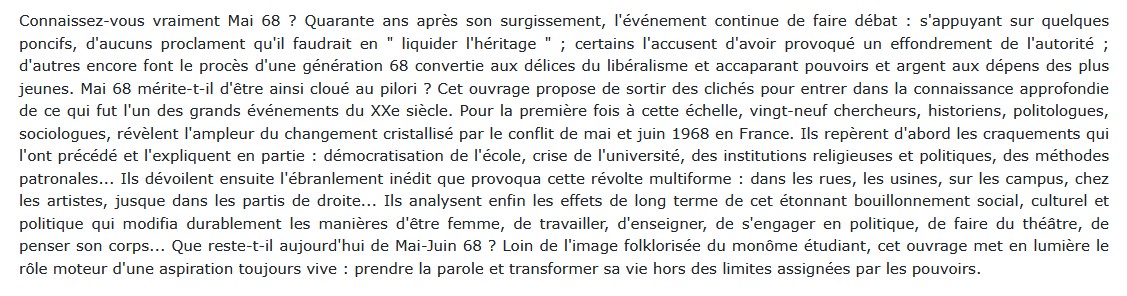 Mai-Juin 68, Bernard Pudal