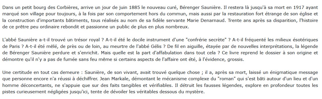 Rennes-le-Château Jean Markale