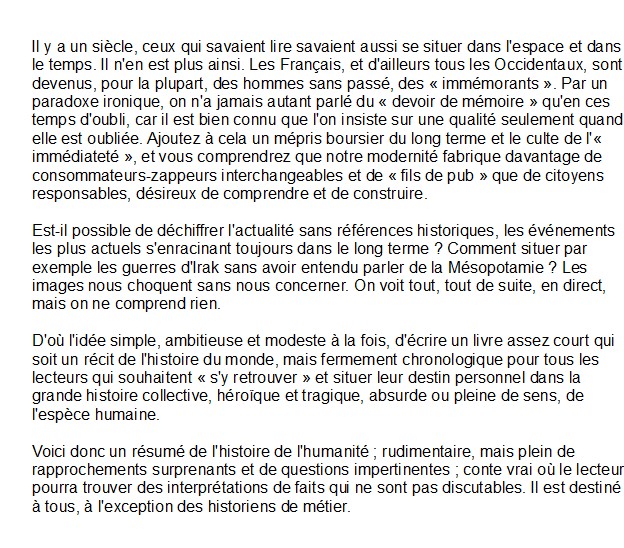 Toute l'histoire du monde - De la préhistoire à nos jours
