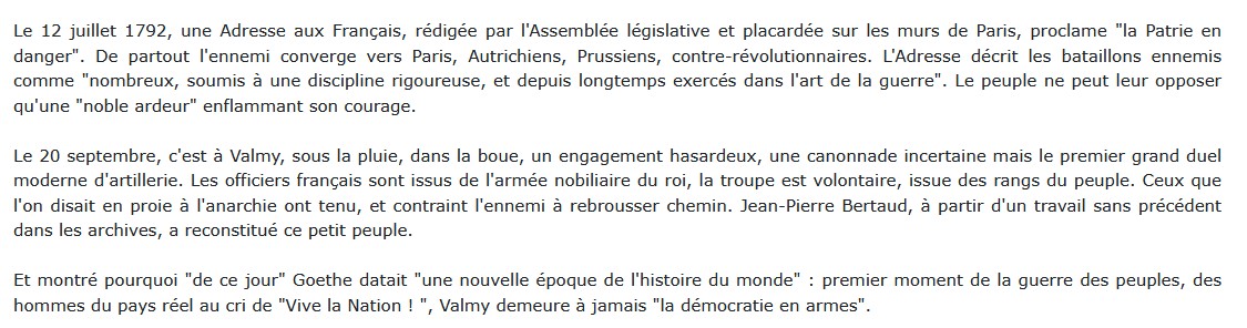 Valmy - La démocratie en armes, Jean-Paul Bertaud 