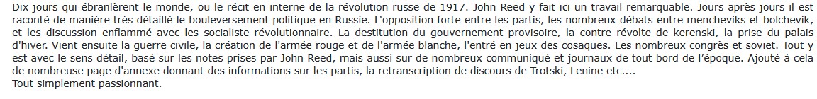 Dix Jours qui ébranlèrent le monde, John Reed 
