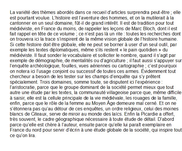 Hommes et villages d'Occident au Moyen Age, Robert Fossier 