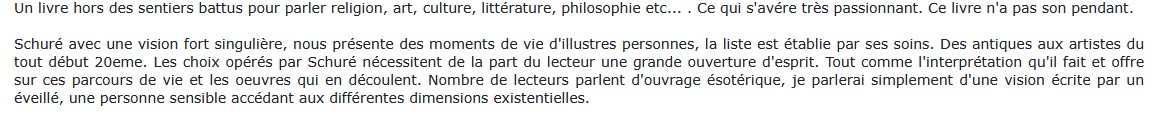 Les Grands Maîtres, Edouard Schuré 