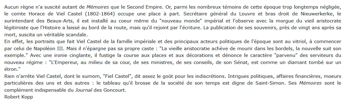 Mémoires sur le règne de Napoléon III 1851-1864