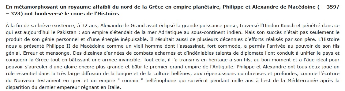 Philippe II et Alexandre le Grand, Adrian Goldsworthy